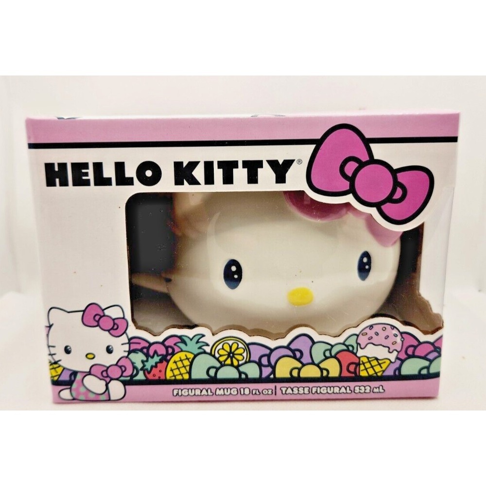 Hello Kitty 18 oz Ceramic Mug Hello Kitty Shaped Cup With Bow